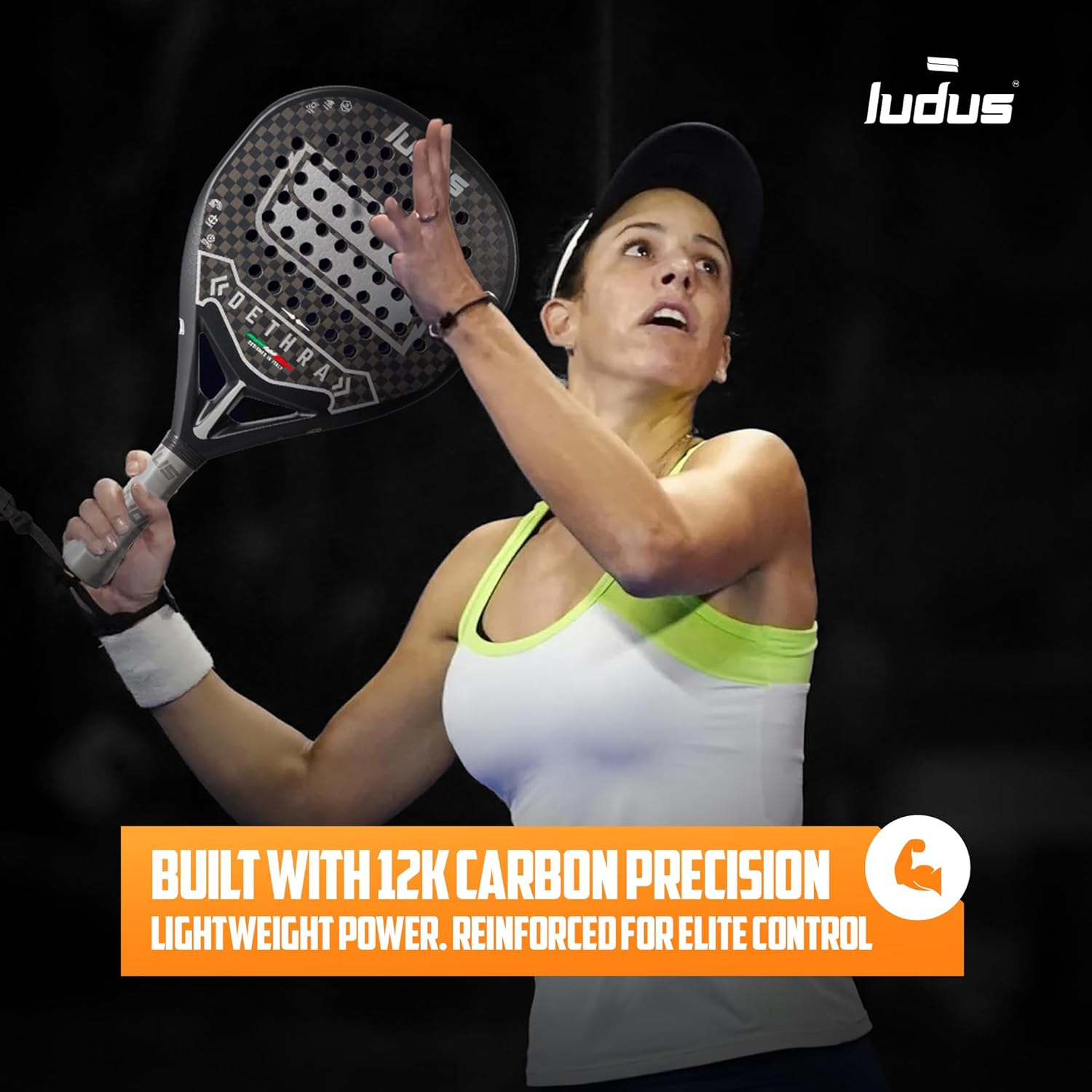 Racchetta da Padel 12K | 100% Fibra di Carbonio |Massima Controllo e Precisione - Struttura Leggera 360g-+ con EVA 15 17