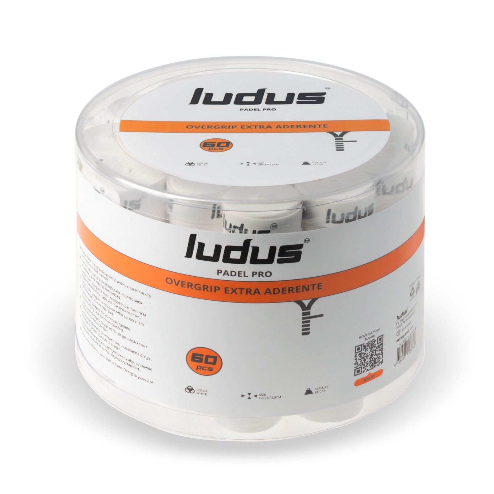 Ludus Padel Pro Overgrip Extra Aderente - Confezione da 60 Pezzi