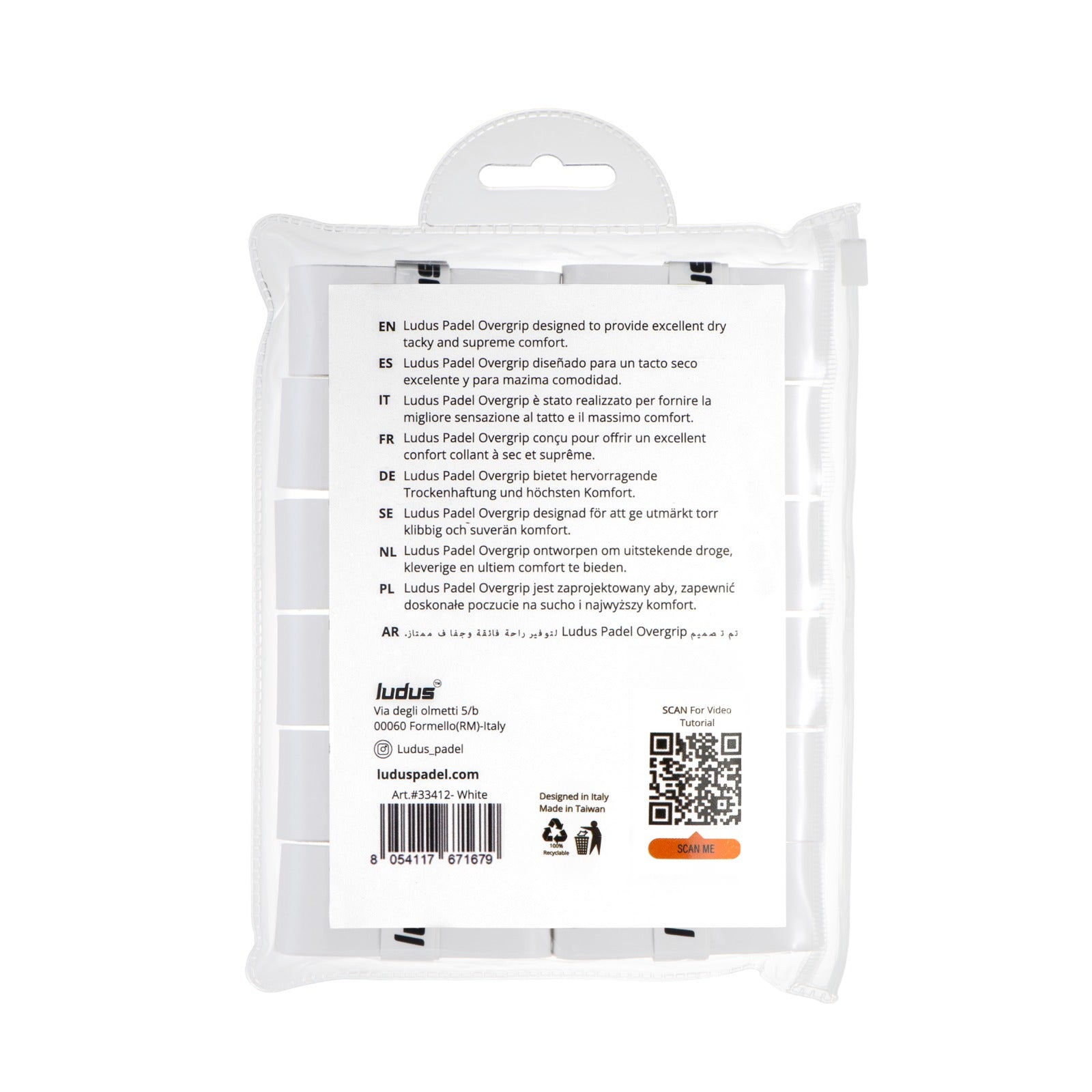 Ludus Padel Pro Overgrip Extra Aderente - Confezione da 12 Pezzi