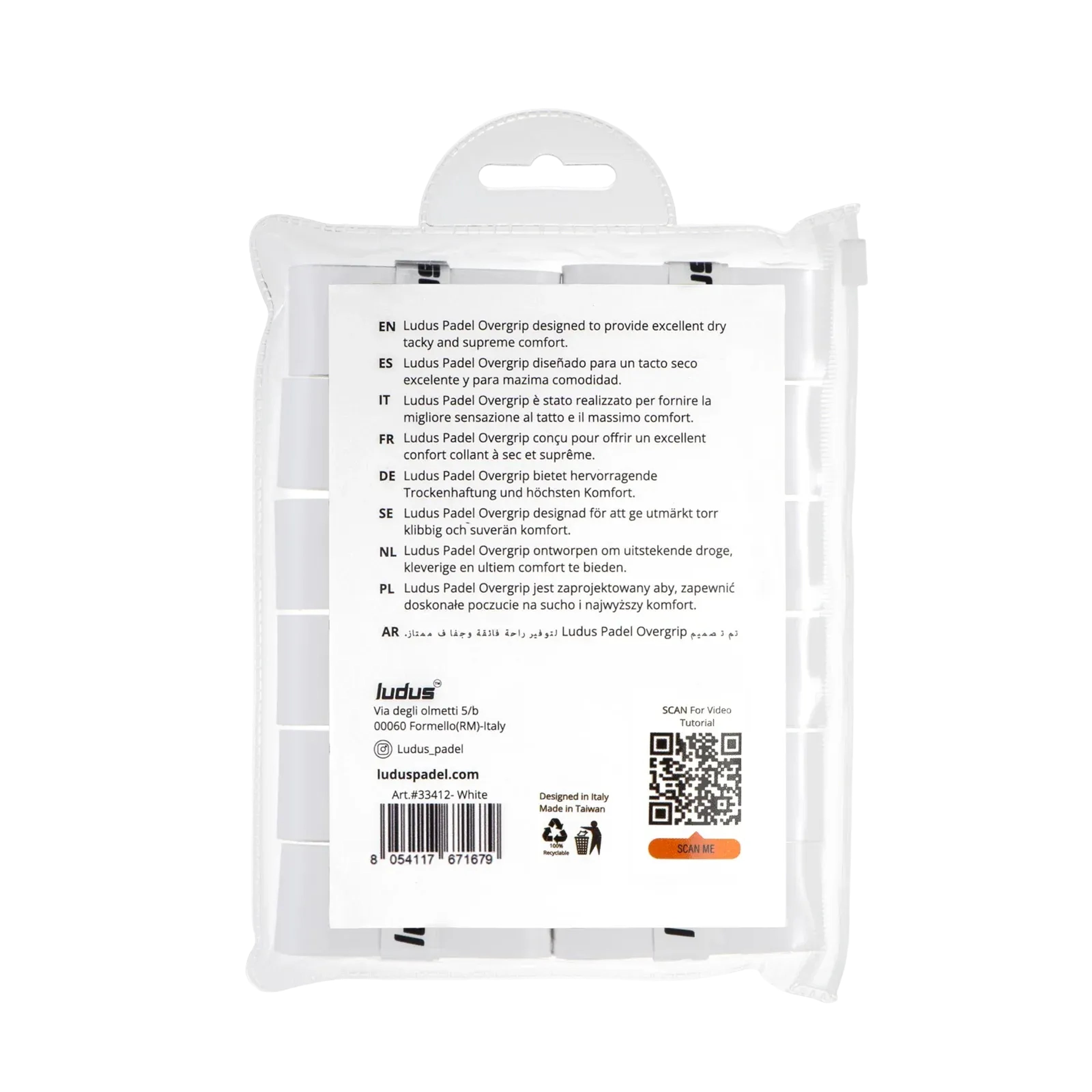 Ludus Padel Pro Overgrip Extra Aderente - Confezione da 12 Pezzi